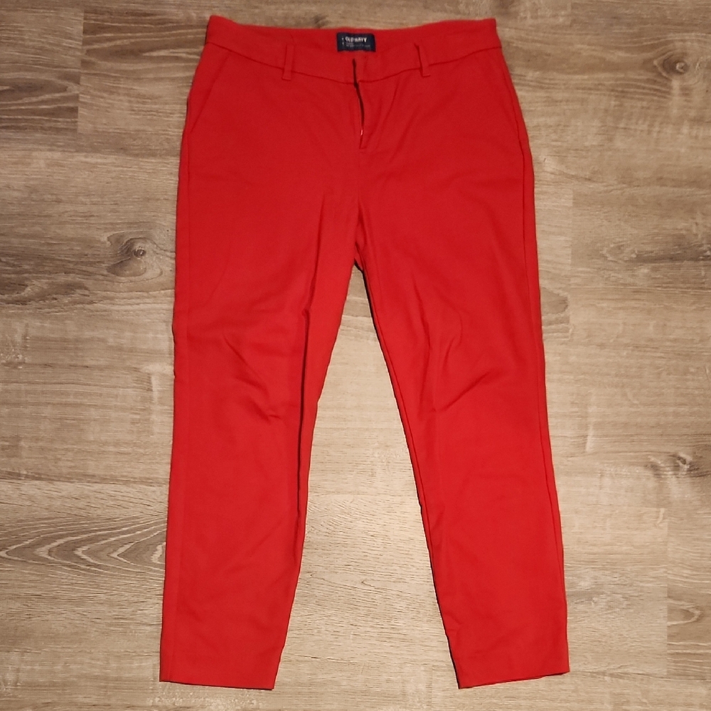 Old Navy Red Harper Pants, Size 6